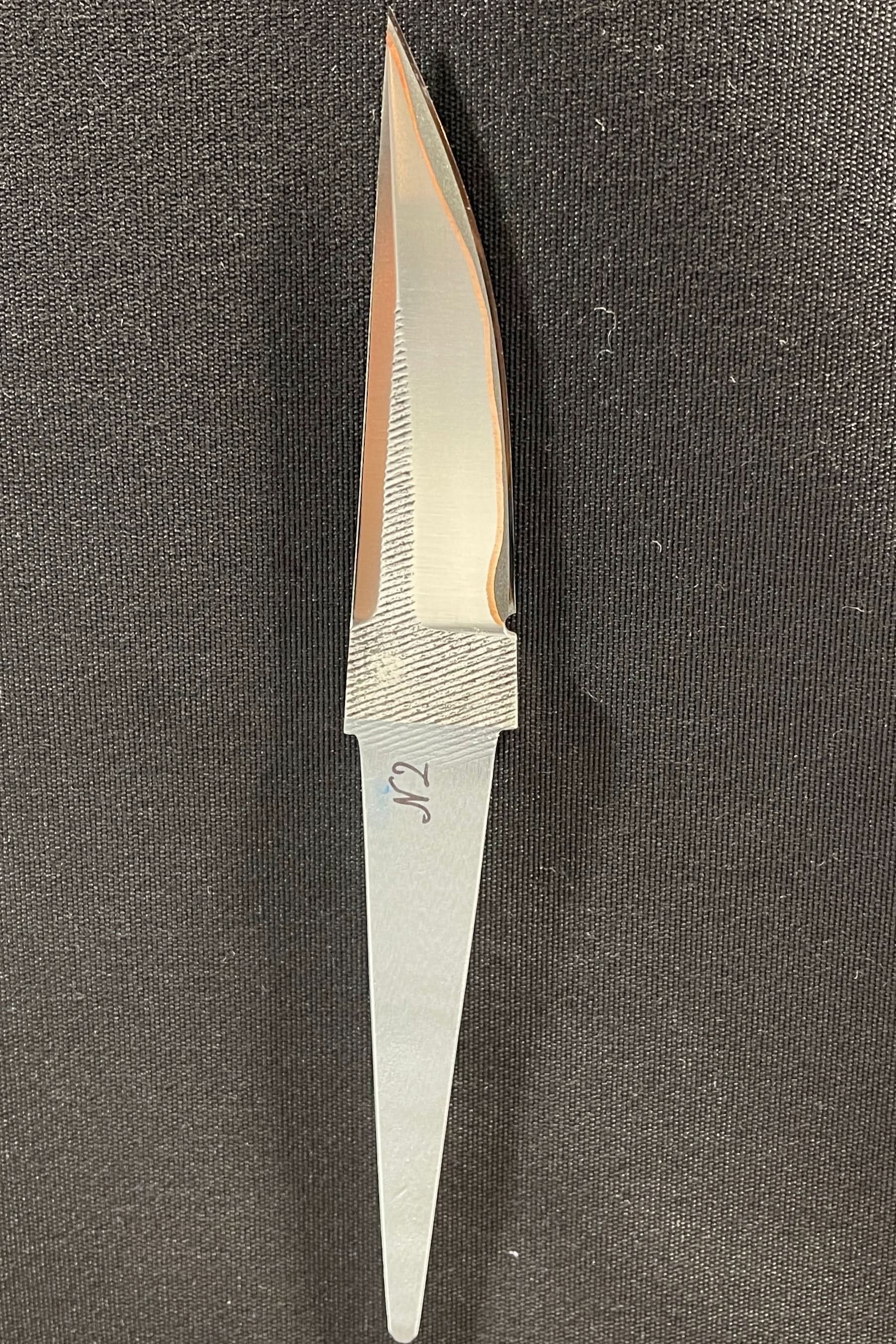 Hand-forged laminated knife blade - Copper San Mai - Vladyslav Chulan VCSM No. 2