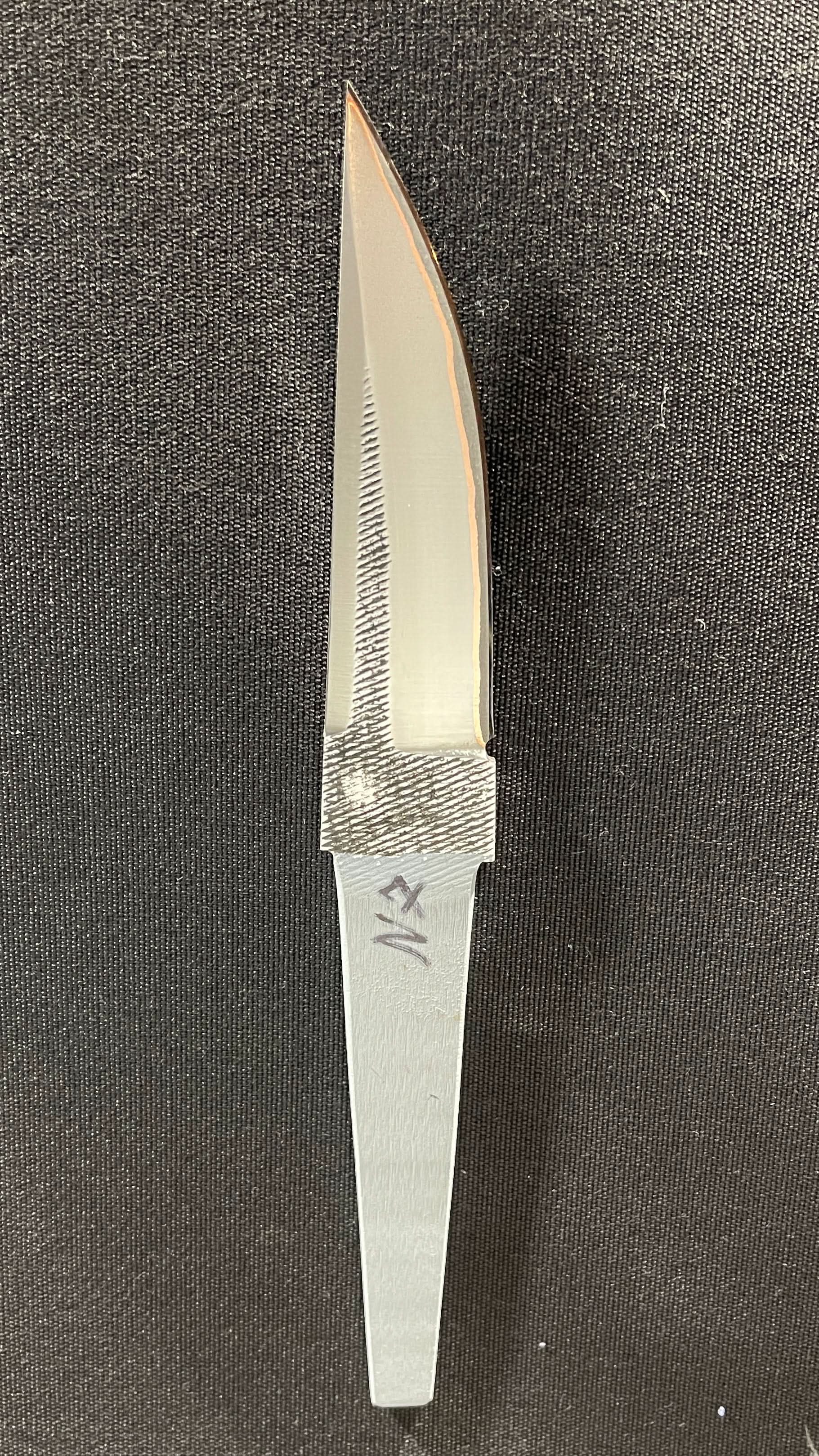 Hand-forged laminated knife blade - Copper San Mai - Vladyslav Chulan VCSM No. 7