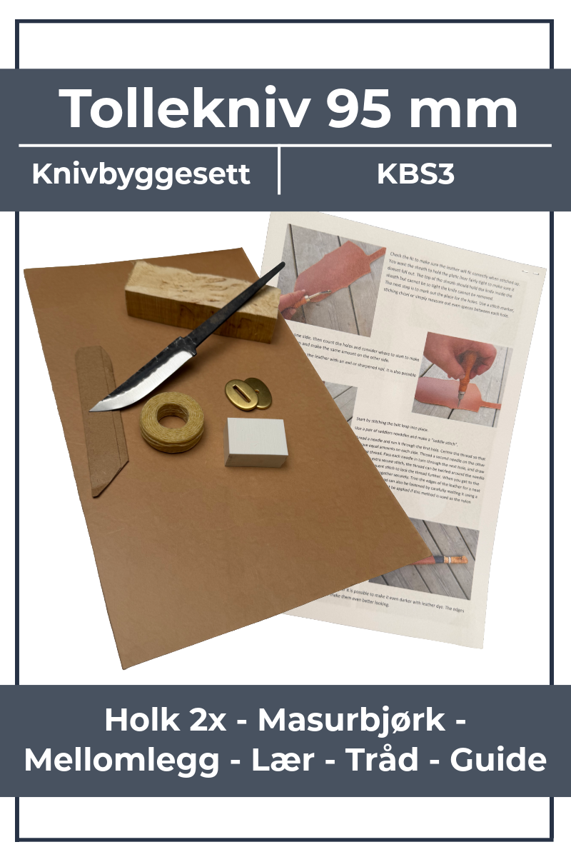 Knivbyggesett KBS3 - 95mm Tollekniv