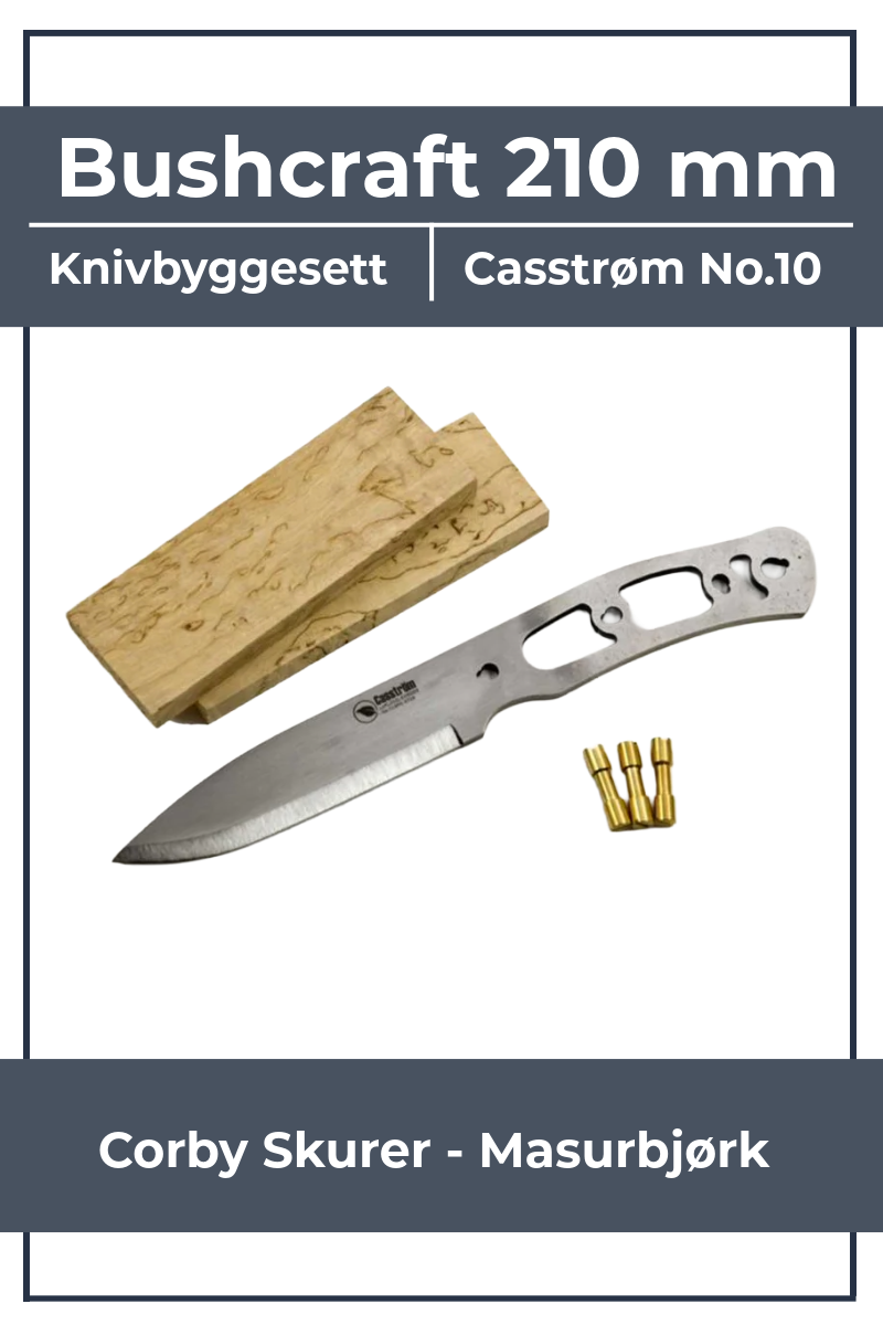 Casström No. 10 SFK Swedish Forest Knife Knivmaking pakke