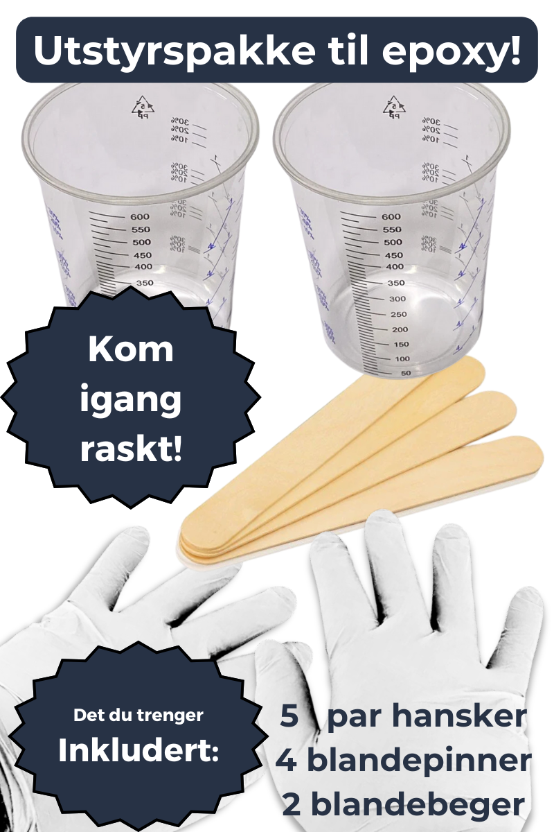 Utstyrspakke til epoxy - Kom igang raskt - Pakke: “Epoxy Utstyr Micro”