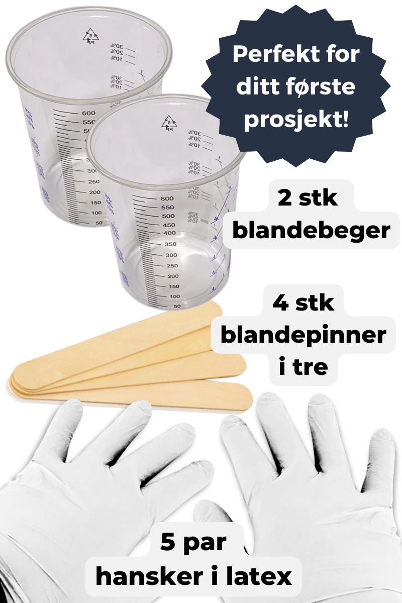 Utstyrspakke til epoxy - Kom igang raskt - Pakke: “Epoxy Utstyr Micro”