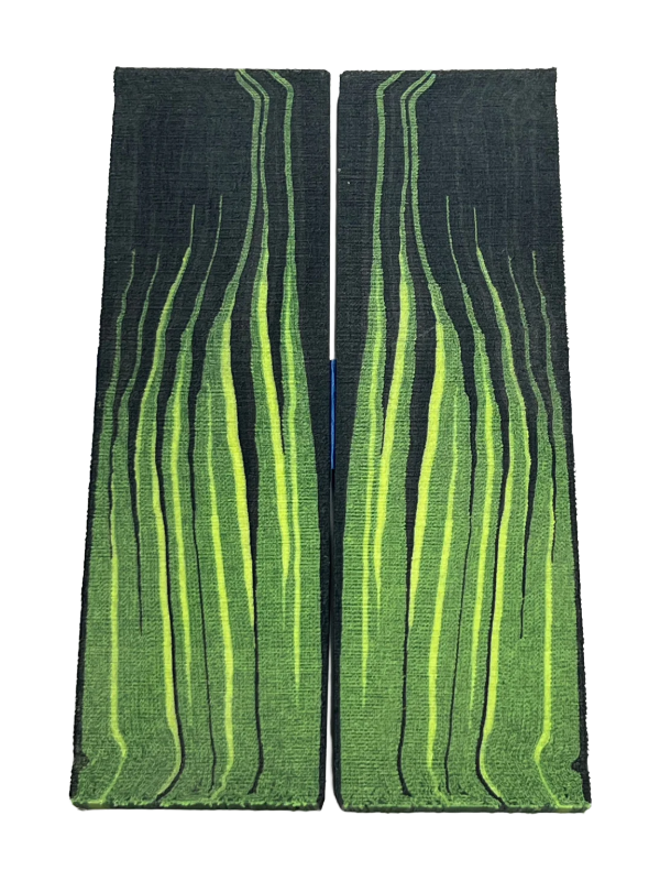 Micarta Matrix Flame (set of 2 plates)