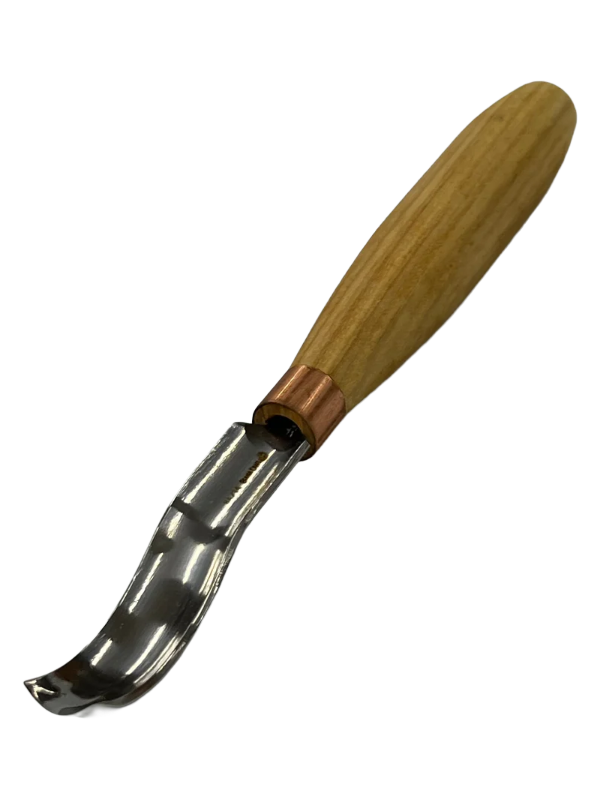Wood carving iron 80x14mm bent rounded chisel K8A/14