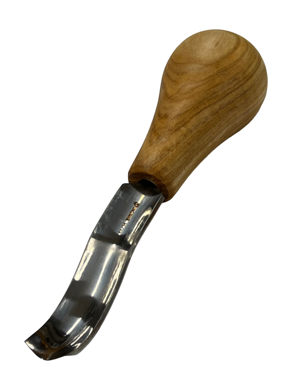 Träsniderijärn 75x14mm böjd rundad mejsel P8a/14 med kulhandtag