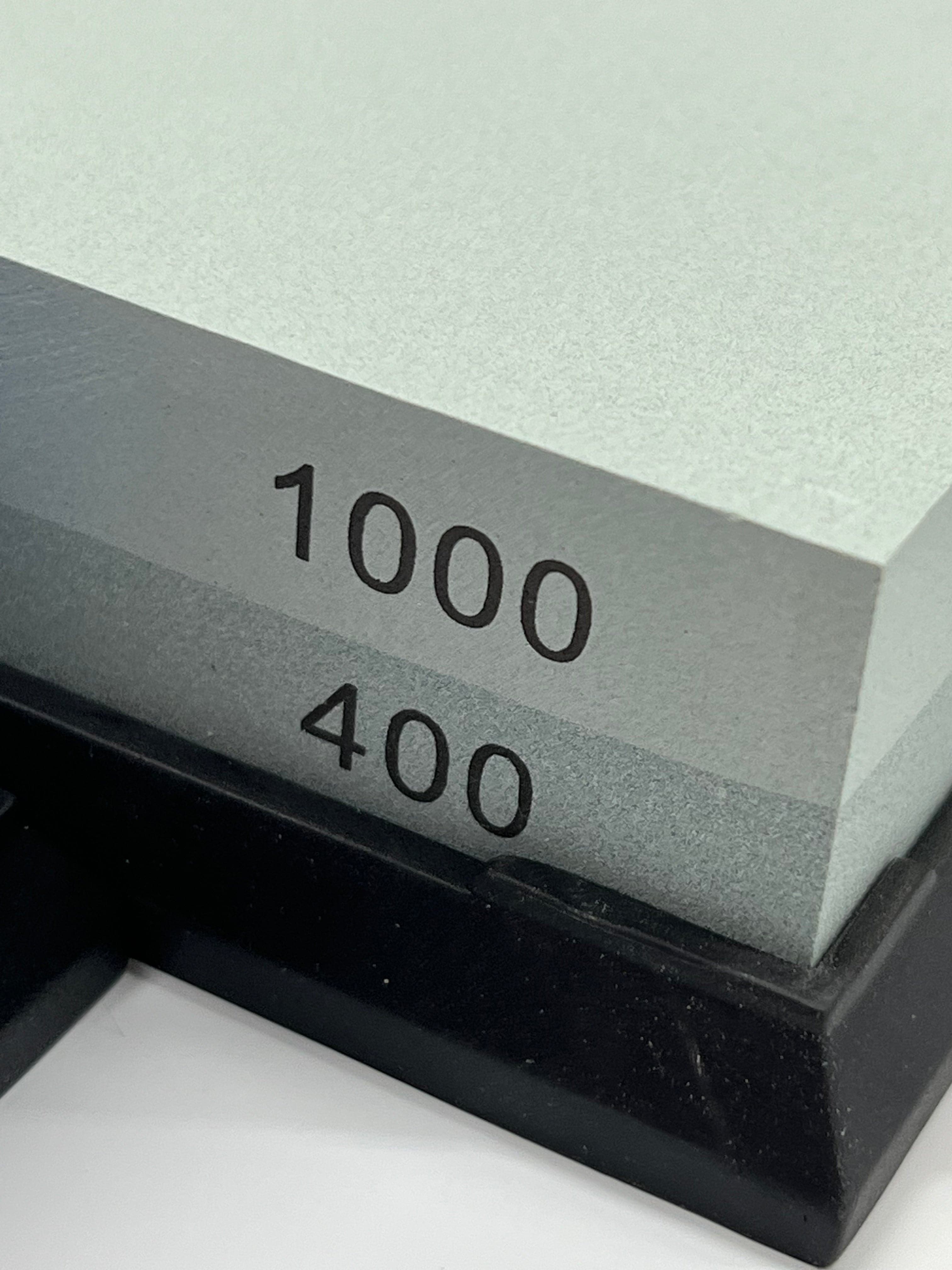 Japanese double-sided whetstone w/ holder | Choose grit