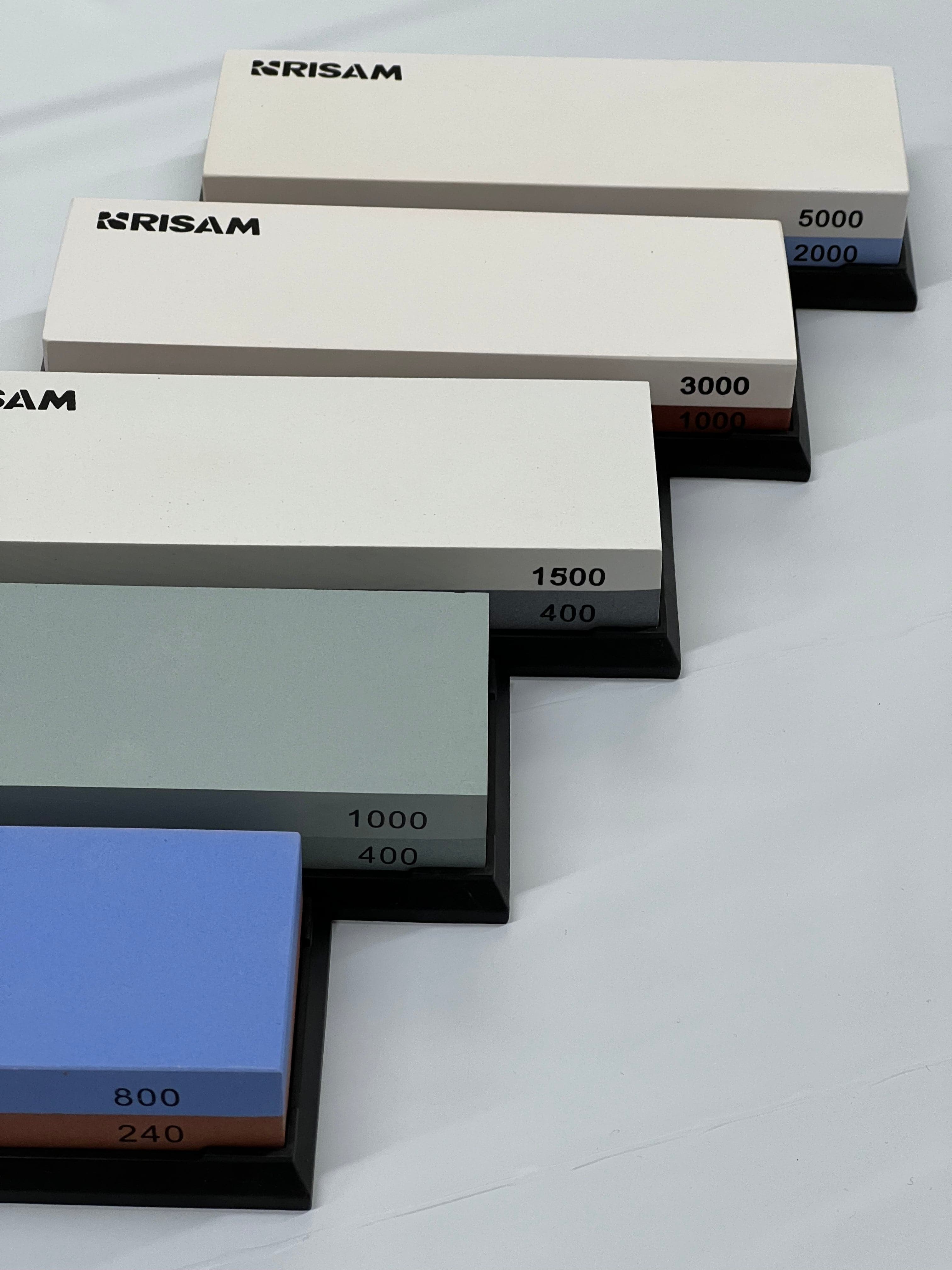 Japanese double-sided whetstone w/ holder | Choose grit