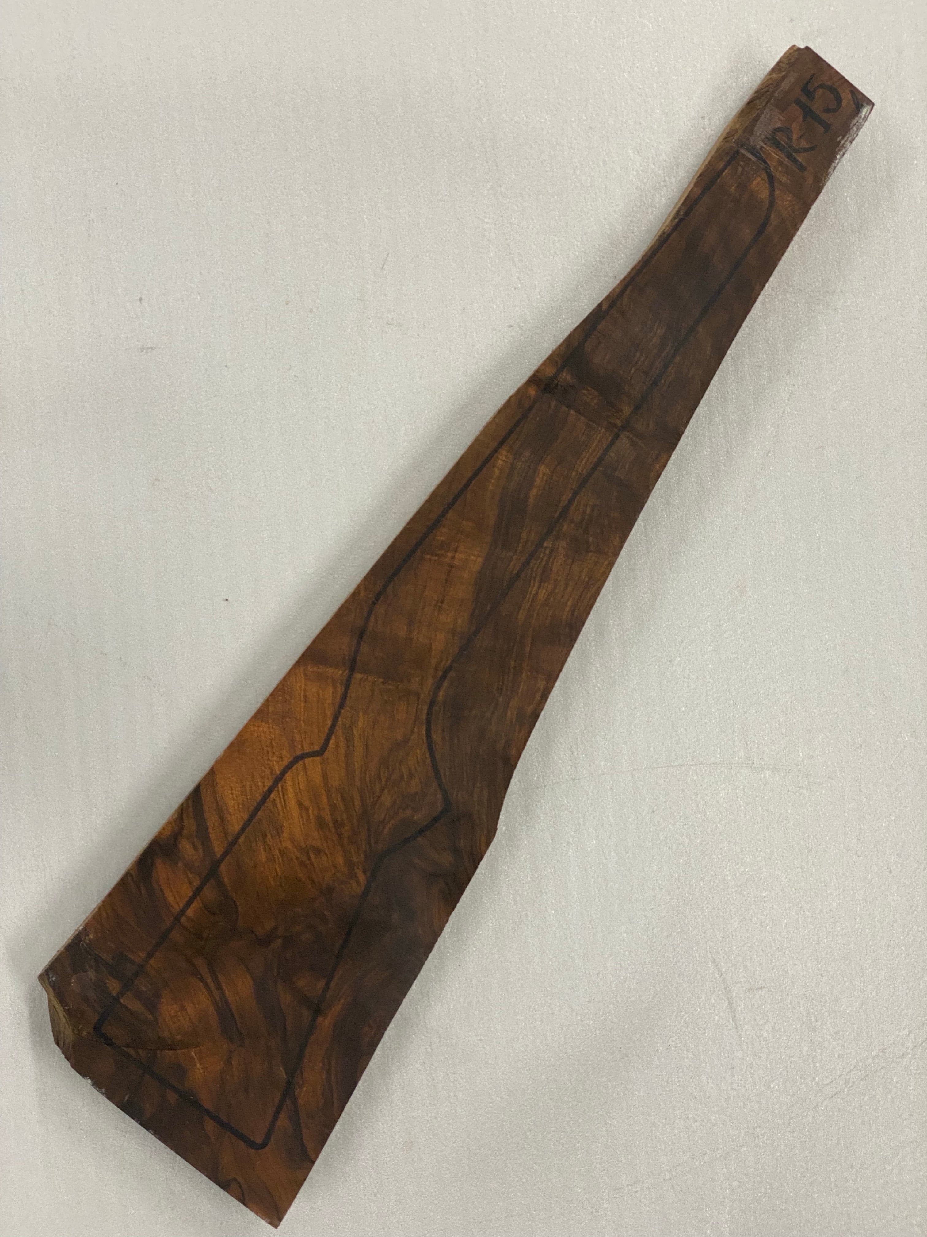 Rifle Stock Blank Turkish Walnut Grade 5 R-15