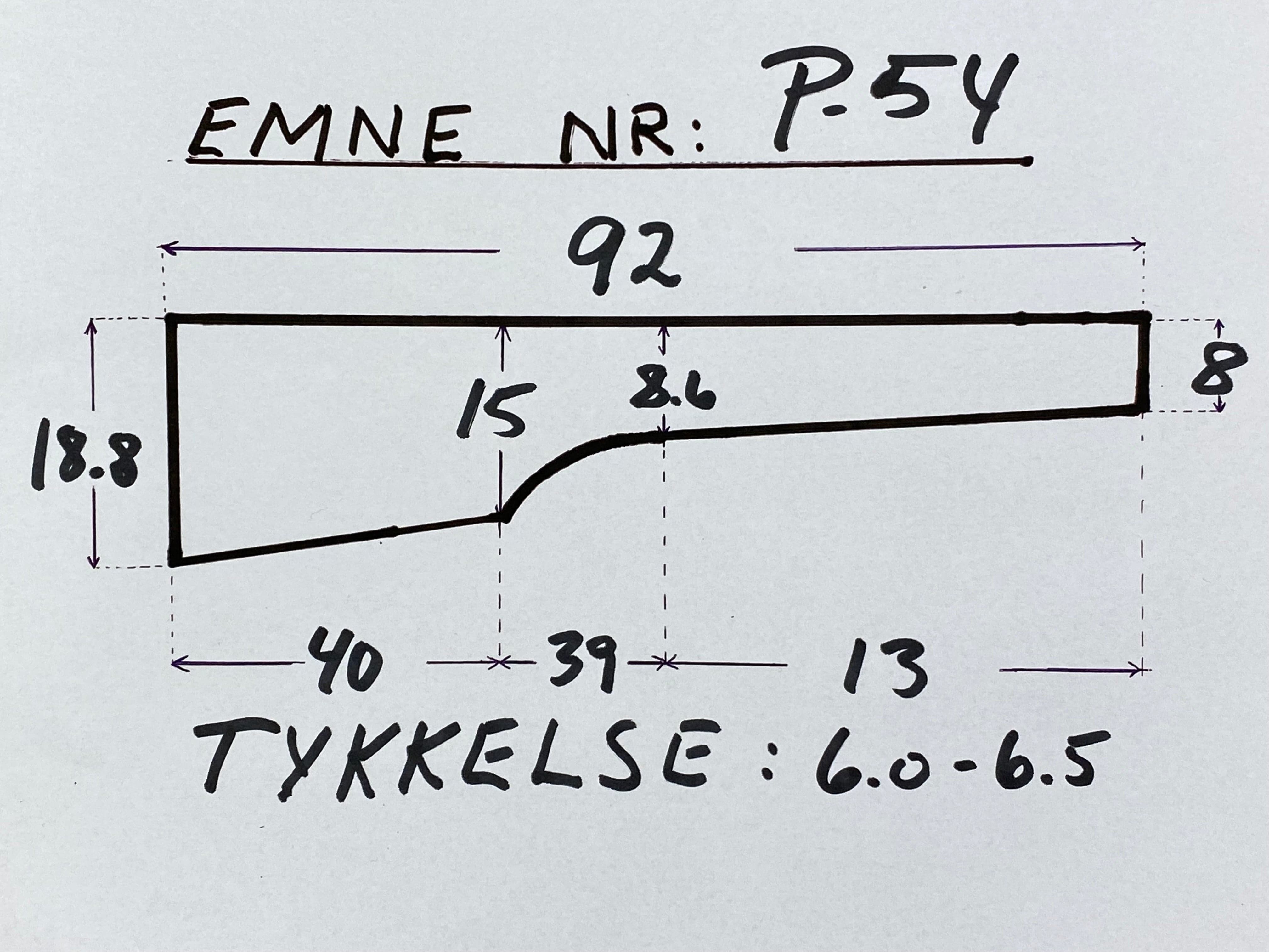 Rifle Stock Blank Turkish Walnut Grade 4 P-54